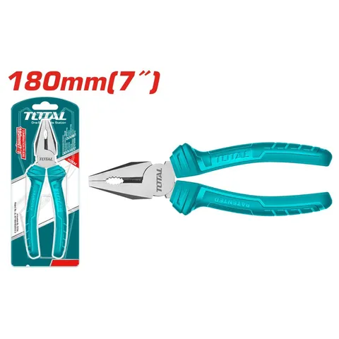 Kìm răng 7 inch TOTAL THT110712 - Dụng cụ tiện ích giá rẻ, đầu kềm chống rỉ, tay cầm chắc chắn, phù hợp cho sửa chữa và DIY.