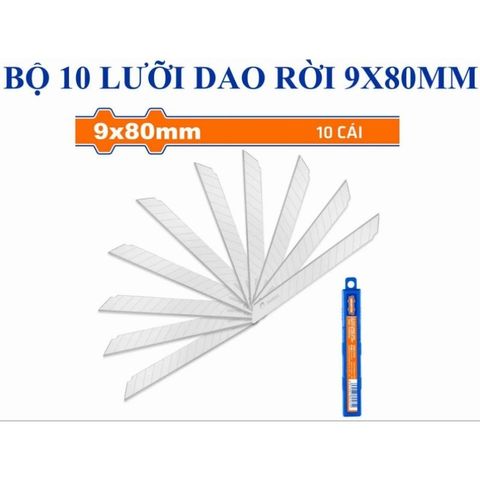 Hộp 10 lưỡi dao rọc giấy mini 9x80mm WADFOW WMK1K09 - Dụng cụ tiện ích cho văn phòng và sáng tạo nghệ thuật