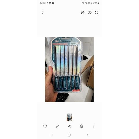 Bộ giũa sắt Total THT91462