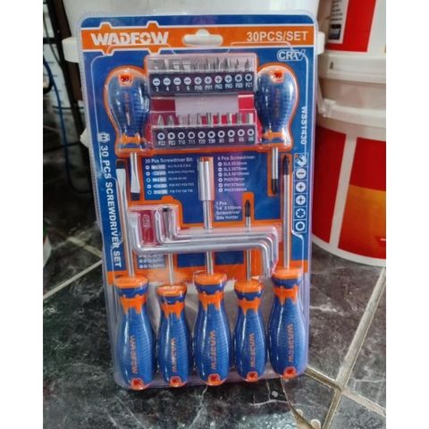 Bộ 30 mũi vít và tua vít WADFOW WSS1430 - Dụng cụ sửa chữa CR-V với chuôi từ tính và nhiều kích cỡ tiện lợi