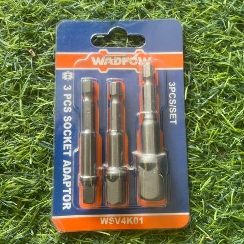Bộ 3 đầu chuyển đổi máy siết vít sang siết bu lông WADFOW WSV4K01 - Kích thước 1/4