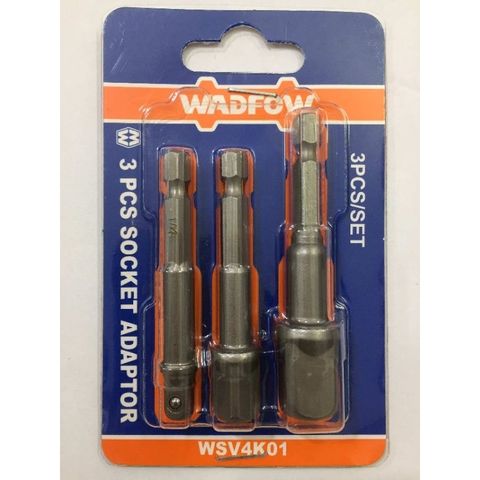 Bộ 3 đầu chuyển đổi máy siết vít sang siết bu lông WADFOW WSV4K01 - Kích thước 1/4