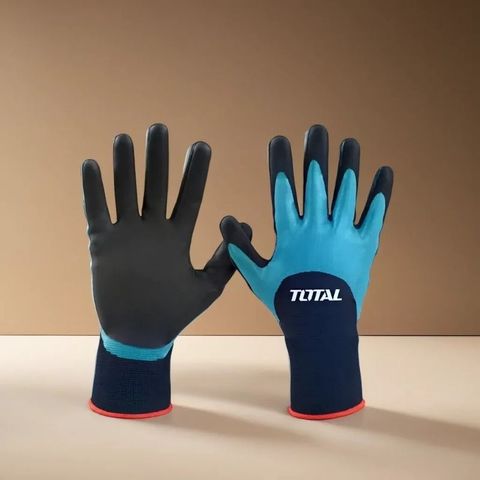 Găng Tay Phủ Nitri Size XL Total TSPNF01 - Bảo Vệ An Toàn, Chất Liệu Nitrile Chống Độc Bền Bỉ Cho Người Lao Động