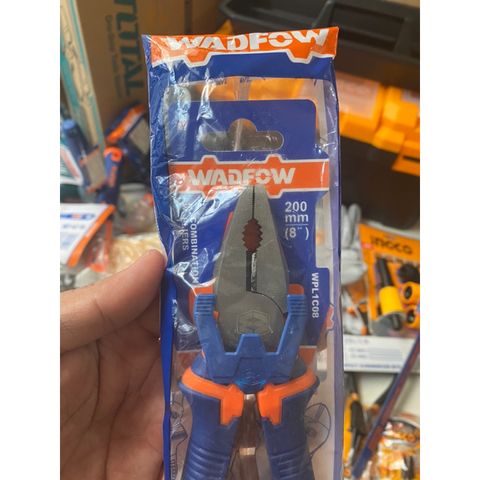 Kìm răng 8 inch WADFOW WPL1C08 - Dụng cụ thép carbon chống rỉ, tay cầm cao su mềm, tiện ích cho sửa chữa và DIY