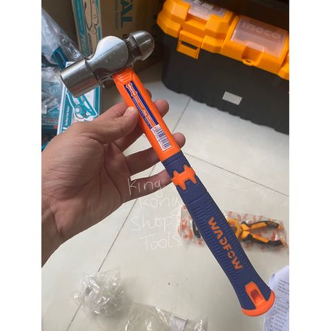Búa Đầu Tròn Làm Nguội 450g WADFOW WHM5316 - Dụng Cụ Chuyên Dụng Đầu Búa Rèn Thả, Thép Carbon, Tay Cầm Nhựa Sợi Thủy Tinh