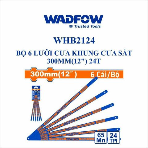 Combo 6 Lưỡi Cưa 12 Inch 24 Răng - Chất Liệu 65Mn, Dụng Cụ Tiện Ích Cho Thợ Mộc và DIY