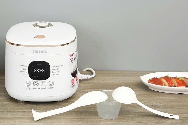 Nồi Cơm Điện Tử TEFAL RICE MATE MINI RK515168 - Dung Tích 0.7L, 8 Chế Độ Nấu, Thiết Kế Hiện Đại, Tiết Kiệm Điện 350W