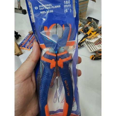 Kìm Cắt Chất Lượng 6 Inch WADFOW WPL3C06 - Thép Carbon Chống Gỉ, Tay Cầm Đa Sắc, Dụng Cụ Tiện Ích cho Thợ Hàn