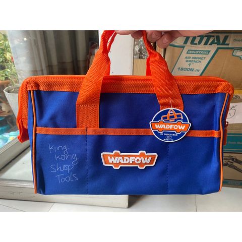 Túi đựng đồ nghề WADFOW 13 inch - Chất liệu polyester 600D, khung cứng, 3 túi bên ngoài, tối đa 8kg, tiện lợi cho thợ sửa chữa