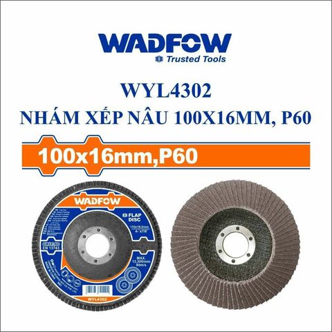 1 cái Nhám xếp 1tấc độ nhám P60 WADFOW WYL4302