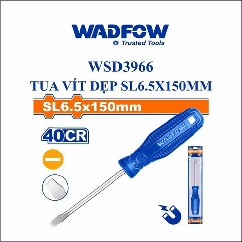 Tua Vít Dẹp SL6.5 WADFOW - Dụng Cụ Tiện Ích Chất Lượng Cao, Đường Kính 6mm, Chiều Dài 150mm, Phù Hợp Cho Công Việc Sửa Chữa