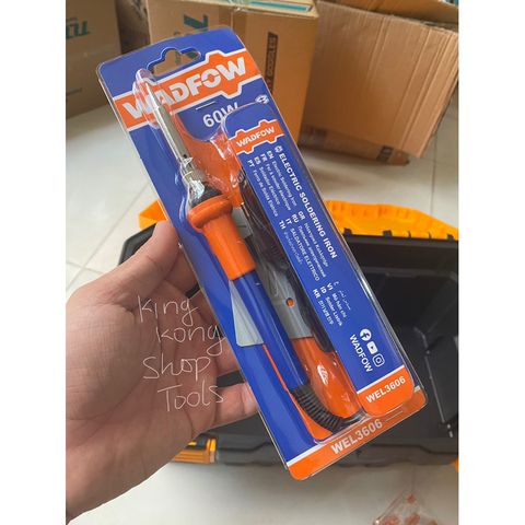 Mỏ Hàn Chì 60W WADFOW WEL3606 - Dụng Cụ Hàn Tiện Lợi, Nóng Nhanh, Đầu Nhọn Bền Bỉ cho Thợ Điện và Sửa Chữa Nhà