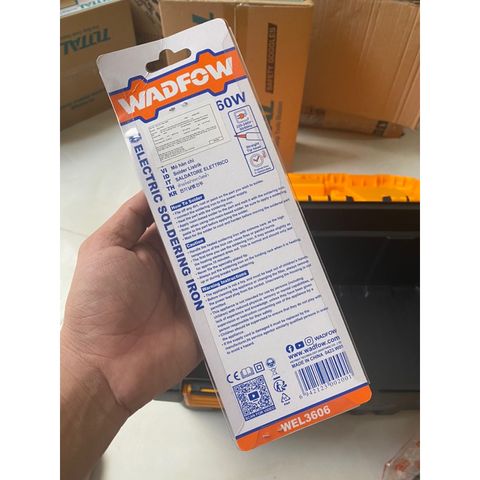 Mỏ Hàn Chì 60W WADFOW WEL3606 - Dụng Cụ Hàn Tiện Lợi, Nóng Nhanh, Đầu Nhọn Bền Bỉ cho Thợ Điện và Sửa Chữa Nhà