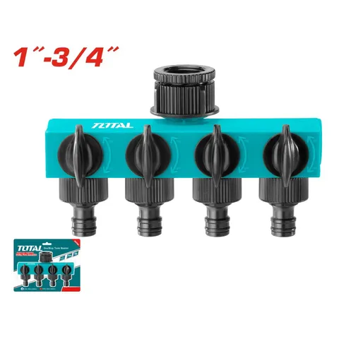 Bộ chia 4 đầu ra cho vòi nước TOTAL THHC604101 - Thiết bị gia dụng nhà bếp, nhựa chịu lực, kết cấu bền bỉ