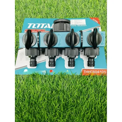 Bộ chia 4 đầu ra cho vòi nước TOTAL THHC604101 - Thiết bị gia dụng nhà bếp, nhựa chịu lực, kết cấu bền bỉ