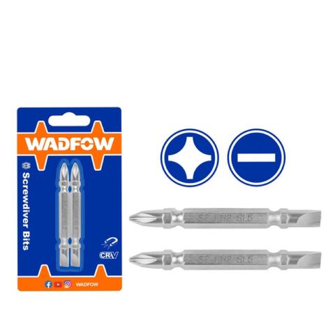 Bộ 2 Mũi Vít Bake và Dẹp PZ2+SL6 Dài 65mm Thép CR-V WADFOW - Dụng Cụ Tiện Ích Chất Lượng Cao