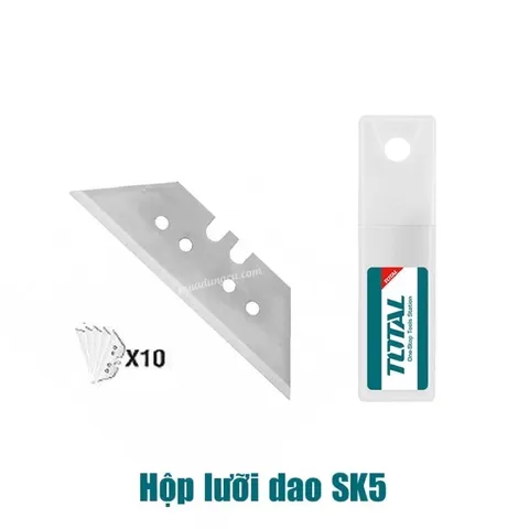 (AT8) Hộp 10 lưỡi d rọc xếp loại 61x19mm TOTAL THT519611
