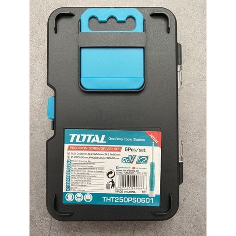 Bộ Tua Vít Sửa Đồng Hồ Total THT250PS0601 - Bộ 6 Chiếc Tua Vít Chuyên Dụng cho Đồng Hồ, Kính Mắt và Đồ Chơi