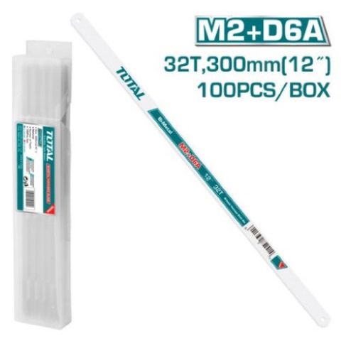 Lưỡi Cưa Sắt Total 32 Răng 300mm THT572328 - Bộ 3 Lưỡi Cưa Chất Liệu M2 D6A Chính Hãng, Dụng Cụ Uốn Thép