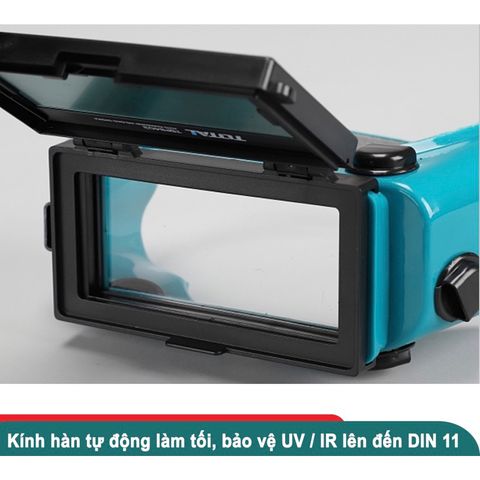 Kính Hàn Điện Tử Tự Động TOTAL TSP9403 - Chống Khói, 90x35mm, Bảo Vệ UV, Chuyển Đổi Nhanh Chóng, Phụ Kiện Hàn Chất Lượng Cao