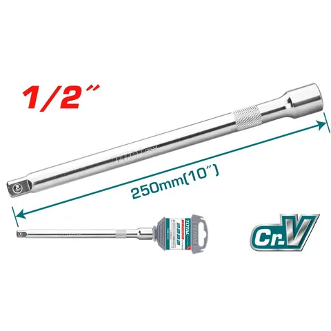 Thanh Nối Dài 254mm Đầu 1/2 inch TOTAL THEB12101 - Dụng Cụ Tiện Ích Chịu Nhiệt Mạ Crôm Chất Liệu 40Cr