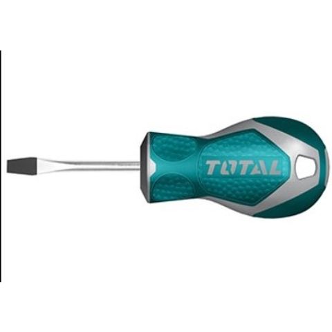 Tua vít dẹt SL6 x 38mm TOTAL THT21386 - Dụng cụ tiện ích bằng thép CR-V, bền bỉ, hiệu suất cao cho sửa chữa và lắp đặt.