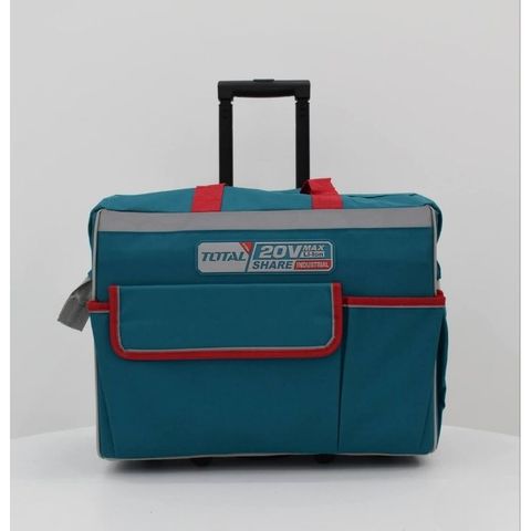 Vali đựng dụng cụ 20 inch TOTAL THRRTB2012 - Chất liệu polyester chống ẩm, tải trọng 20kg, có tay xách và bánh xe tiện dụng.