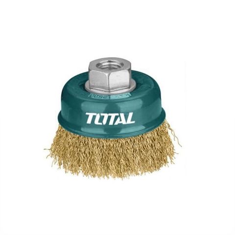 Chén Cước Sợi Đồng Total TAC31041 - Dụng Cụ Làm Sạch Kim Loại 100mm cho Máy, Phụ Kiện Chuyên Dụng
