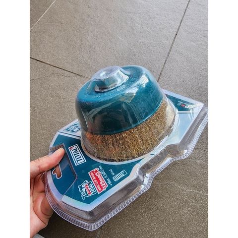 Chén Cước Đồng 125mm Total TAC31051 - Dụng Cụ Xử Lý Kim Loại Chuyên Nghiệp, Vệ Sinh Bề Mặt Kim Loại An Toàn