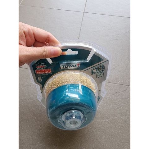 Chén Cước Đồng 125mm Total TAC31051 - Dụng Cụ Xử Lý Kim Loại Chuyên Nghiệp, Vệ Sinh Bề Mặt Kim Loại An Toàn