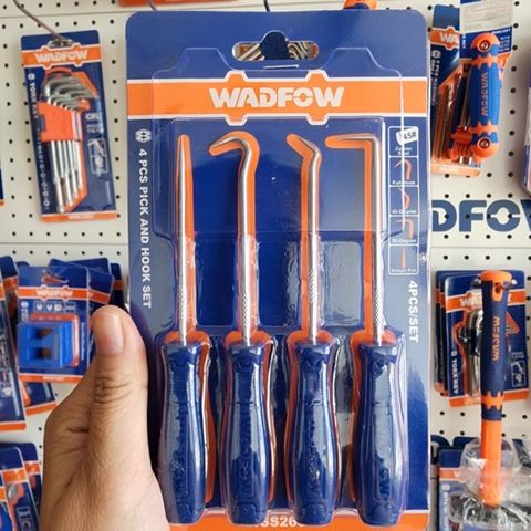 Bộ 4 Dụng Cụ Móc Ron WADFOW WSS2604 - Thép Cacbon Chất Lượng, Tay Cầm Chắc Chắn, Đầu Móc Đa Dạng Cho Công Trình Sửa Chữa