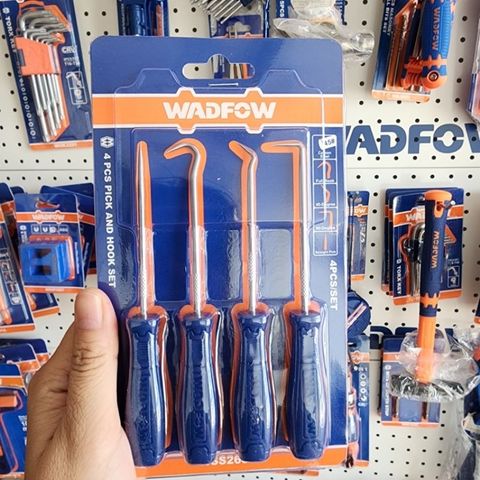 Bộ 4 Dụng Cụ Móc Ron WADFOW WSS2604 - Thép Cacbon Chất Lượng, Tay Cầm Chắc Chắn, Đầu Móc Đa Dạng Cho Công Trình Sửa Chữa