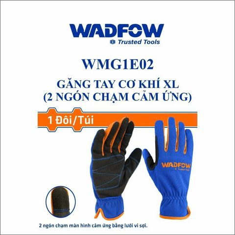 Găng Tay Bảo Hộ Cơ Khí Chạm Màn Hình - Găng Tay XL Lưới Vi Sợi Có Bọt Biển Thoáng Khí WADFOW