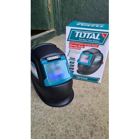 Mặt Nạ Hàn Tự Động TOTAL TSP9309 - Kính Bảo Hộ Chống Tia UV, Chuyển Đổi Nhanh, Pin Mặt Trời, 90x35mm