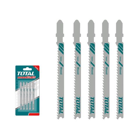 Bộ 5 Lưỡi Cưa Lọng Gỗ TOTAL TAC51101B - Độ TPI 10, Răng Mịn Cắt Gỗ Chính Xác, Dụng Cụ Hữu Ích Cho Thợ Mộc