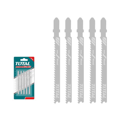 Bộ 5 lưỡi cưa lọng kim loại TOTAL TAC51118A - Răng mịn, chiều dài 50mm, răng cưa kiểu lượn sóng - Dụng cụ cầm tay tiện ích chất lượng cao