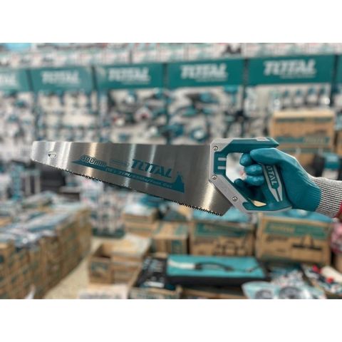 Cưa lá liễu TOTAL THT551662D 400mm - Lưỡi cưa nhanh 3 cạnh, tay cầm mềm, dụng cụ tiện ích cho công việc sửa chữa và làm vườn.