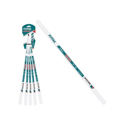 Combo 5 Lưỡi Cưa Sắt Hợp Kim Loại 18 Răng TOTAL THTKT58185 - Dụng Cụ Tiện Ích Cho Khung Cưa Sắt 300mm