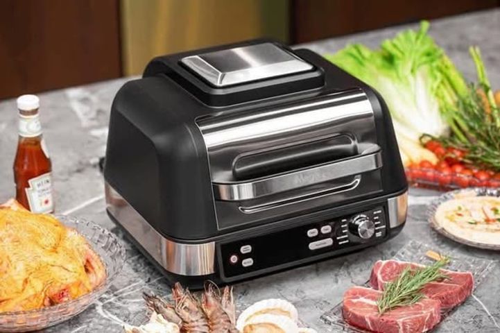 Bếp Nướng Điện Đa Năng Megapot - Hấp, Nướng, Chiên Không Dầu, Xuất Xứ Đức, Thích Hợp Cho BBQ và Nấu Món Hầm
