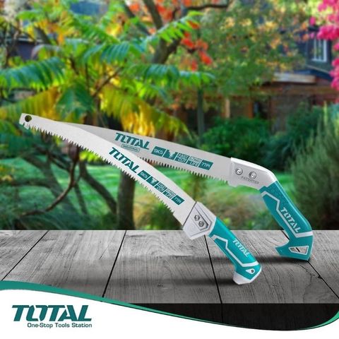 Cưa Cành Cây Lưỡi Thẳng TOTAL THT5113006 - Dụng Cụ Vườn Chất Liệu SK5 7TPI, Răng Cưa Chịu Nhiệt, Công Cụ Tiện Ích Cho Làm Vườn