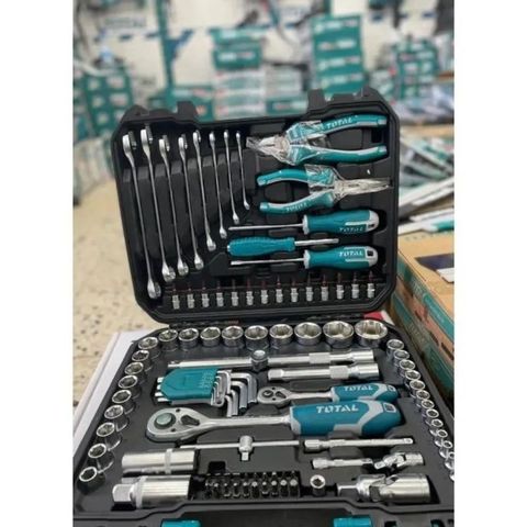 Bộ Đồ Nghề 100 Chi Tiết Total THKTHP21006 - Bộ Dụng Cụ Chuyên Nghiệp Hữu Ích và Đáng Tin Cậy cho Thợ Cơ Khí và DIY