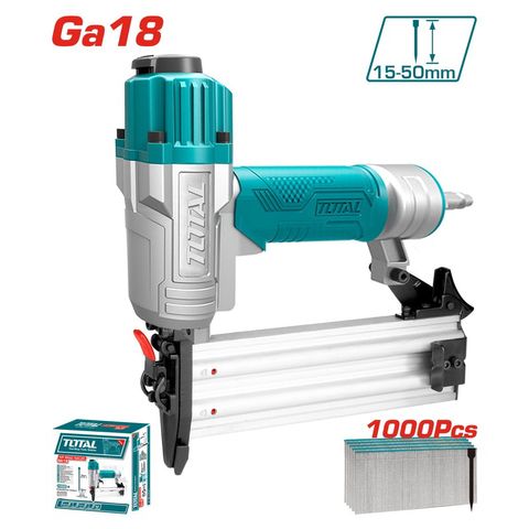 Máy bấm đinh khí nén TOTAL TAT83501 - Đầu nối Châu Âu, 1000 đinh thẳng, áp suất 0.4-0.7Mpa - Dụng cụ tiện ích cho công trình