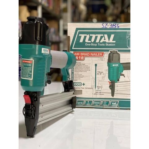 Máy bấm đinh khí nén TOTAL TAT83501 - Đầu nối Châu Âu, 1000 đinh thẳng, áp suất 0.4-0.7Mpa - Dụng cụ tiện ích cho công trình