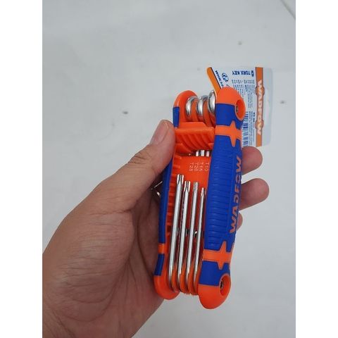 Bộ Lục Giác Xếp Đầu Sao 8 Chi Tiết T9-T40 Wadfow WHK3281 - Công Cụ Chất Lượng Cao, Cr-V Chịu Nhiệt, Thích Hợp Cho Sửa Chữa