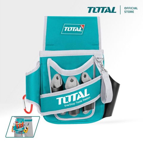 Túi đựng dụng cụ đồ nghề thắt lưng TOTAL THT16P5021 - Chất liệu 600D Polyester, nhiều ngăn tiện lợi cho thợ sửa chữa và DIY
