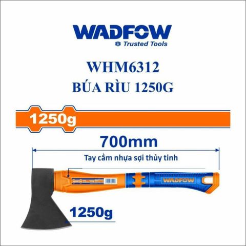 Búa rìu 1.25Kg cáng cao su WADFOW WHM6312