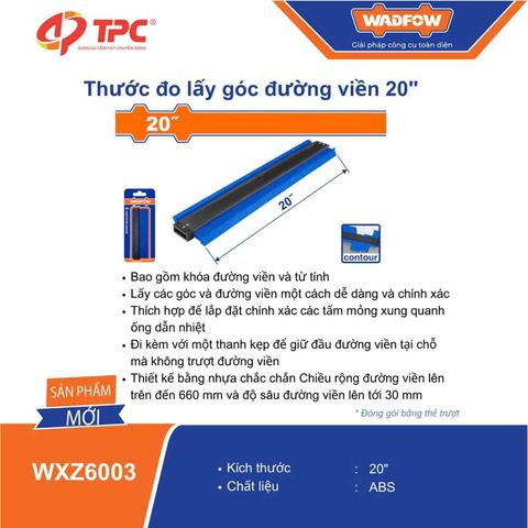 WXZ6003 WADFOW Thước đo lấy đường viền 20 inch