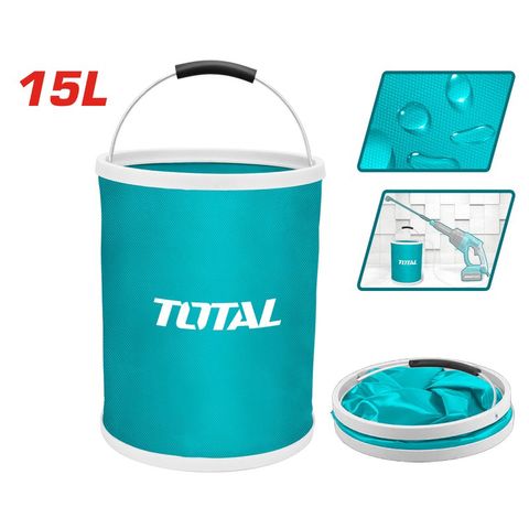 Thùng Nước Gấp Gọn 15L TOTAL TGTFB15 - Xô chống thấm, tay cầm EVA, tiện ích cho chuyến leo núi và dã ngoại