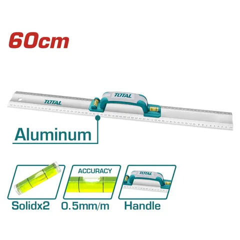 Thước Nhôm Total TMT222606 60cm - Dụng Cụ Văn Phòng Chất Lượng Cao, Tiện Lợi cho Người Thích Làm Việc Chính Xác