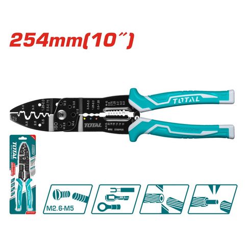 (AT8) 10 inch Kìm tuốt dây TOTAL THT15101
